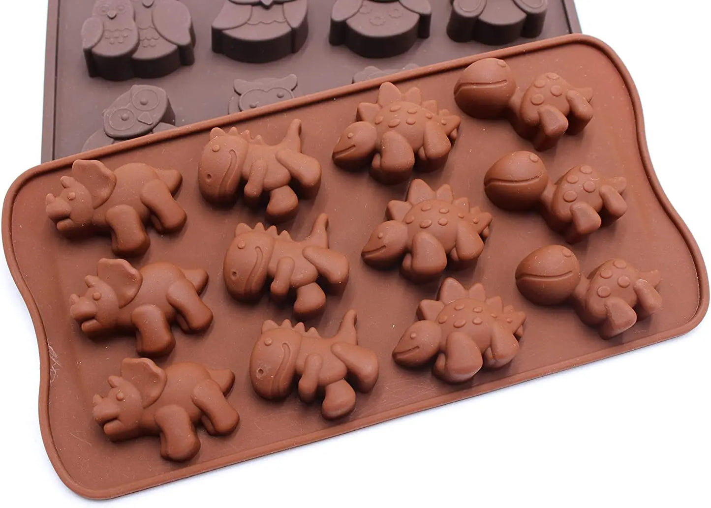 2-Piece Silicone Mould Set - Animal and Insect Shapes for Chocolate, Candy, and Baking