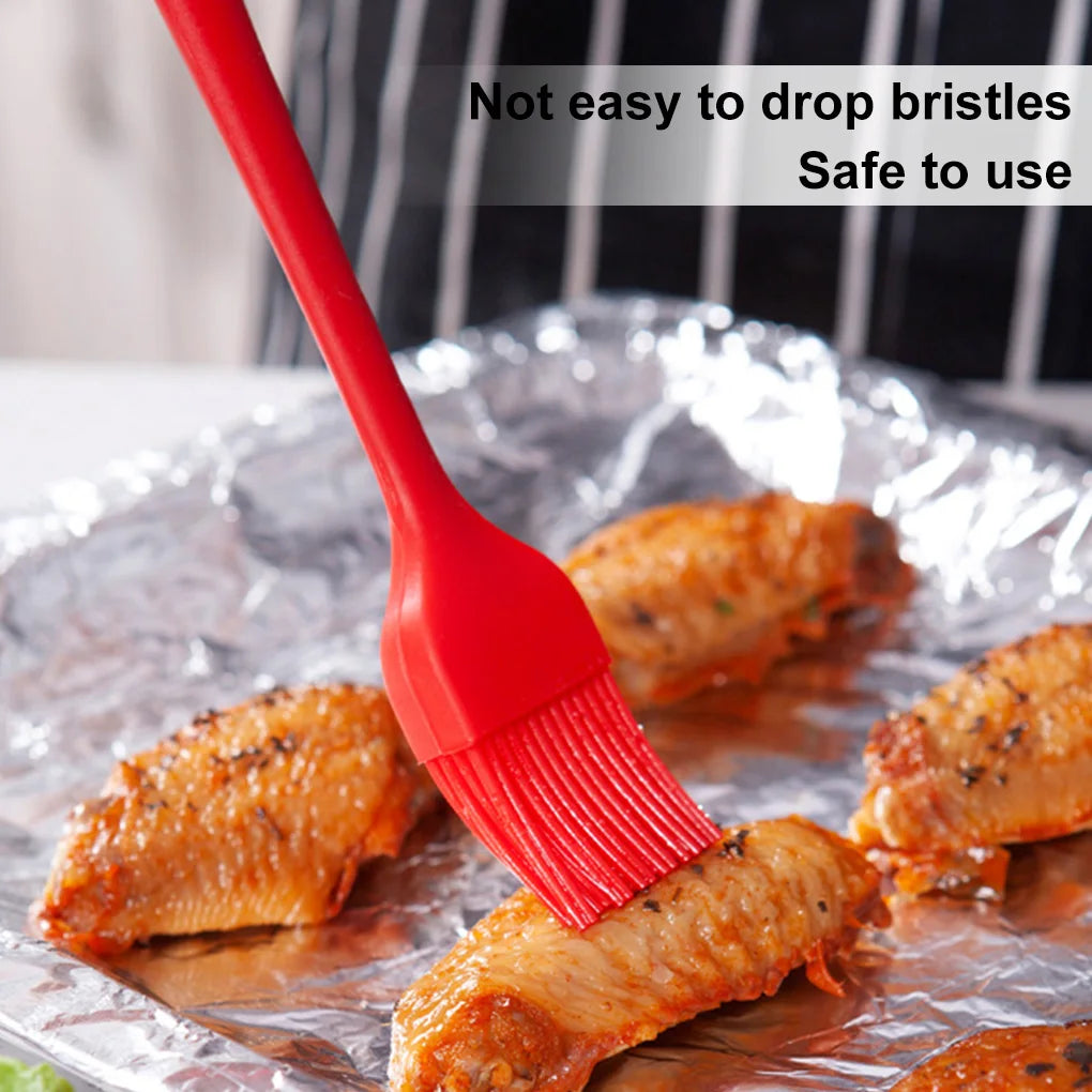 Silicone BBQ Basting Brush - Heat-Resistant, Non-Stick Brush for Cooking, Baking, and Barbecue