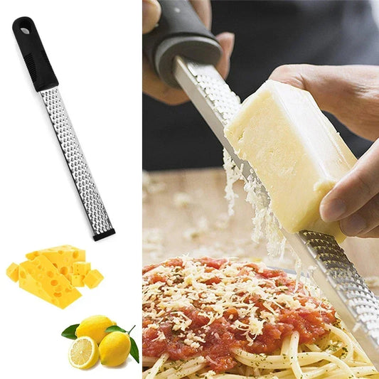 Stainless Steel Cheese Grater & Lemon Zester – Versatile Kitchen Gadget