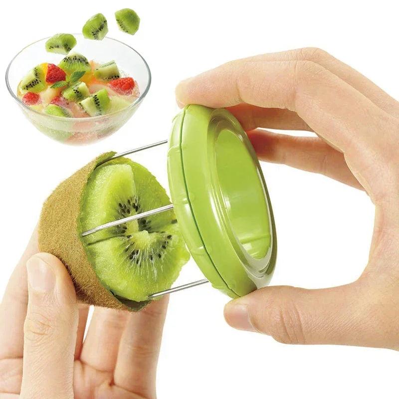 KiwiMaster 4-in-1 Kiwi Cutter and Slicer - Effortless Kiwi Preparation Tool