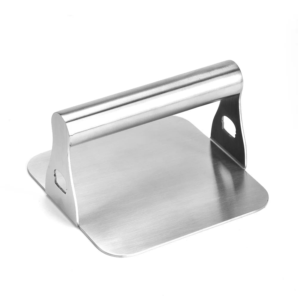 Professional Smash Burger Press - 304 Stainless Steel Non-Stick Patty Maker for Heat-Resistant Griddle Cooking