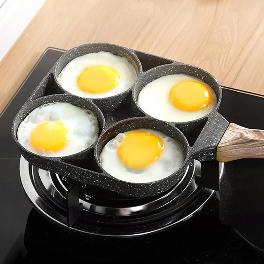 Breakfast Buddy 4-in-1 Non-Stick Pan - Perfect for Omelettes, Pancakes, Eggs, and More