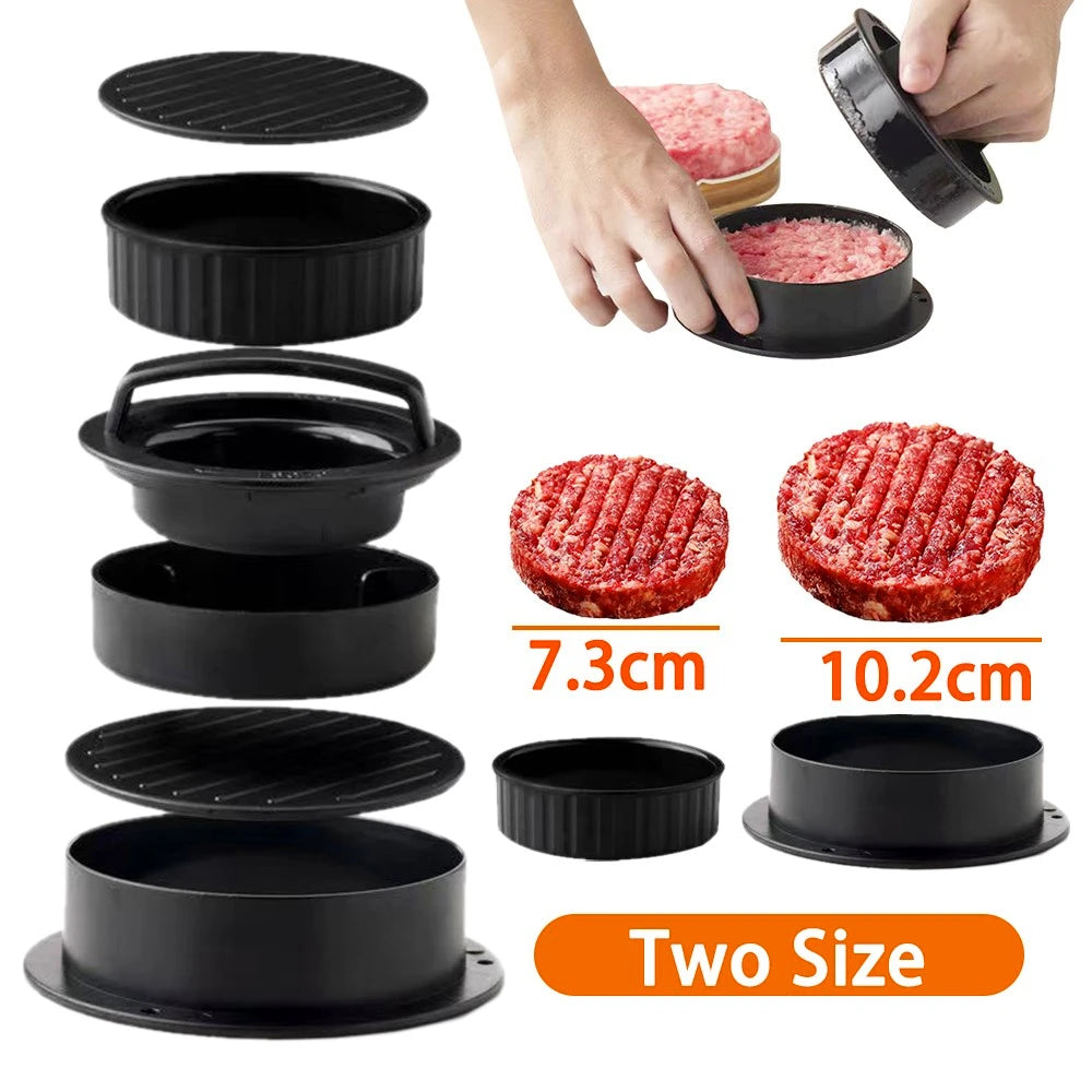 GrillMaster Hamburger Press - Stuffed Burger Mould