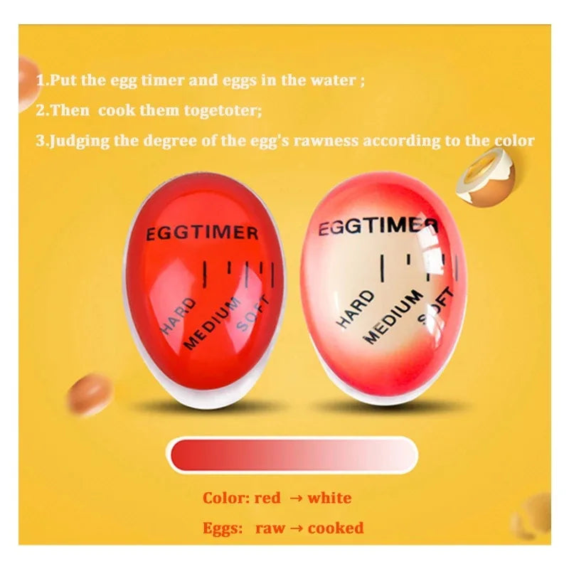 Egg Timer Gadget - Colour-Changing Timer for Perfect Soft, Medium, or Hard Boiled Eggs