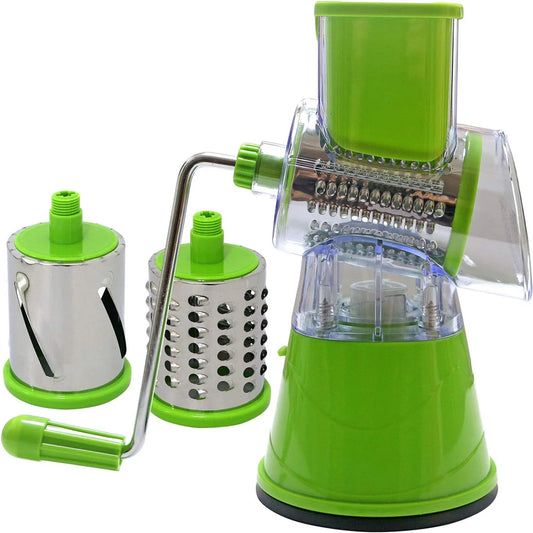 LMETJMA Rotary Spiralizer & Vegetable Slicer - Cheese Grater, Zucchini Noodle Maker, and Spaghetti Spiralizer