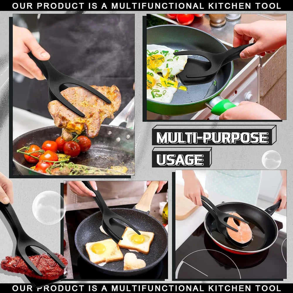 2-in-1 Non-Stick Grip & Flip Kitchen Turner